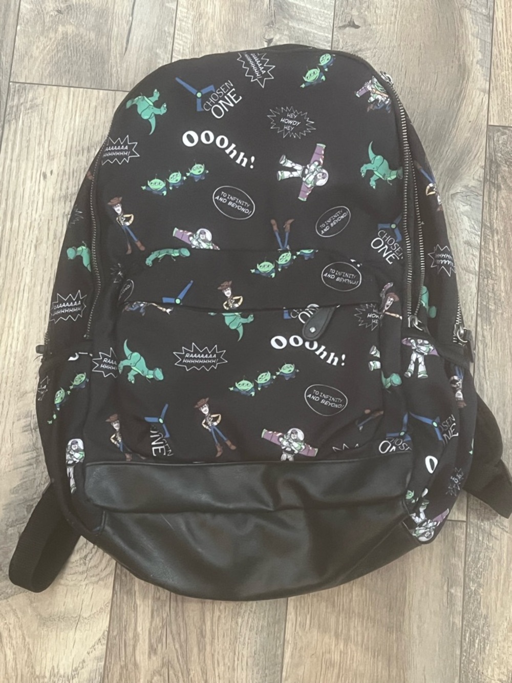 Toy Story Adult Youth Backpack with leather trim school bag Disney pixar bookbag